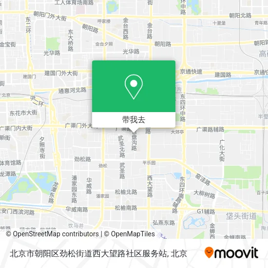 北京市朝阳区劲松街道西大望路社区服务站地图