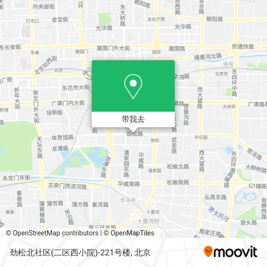 劲松北社区(二区西小院)-221号楼地图