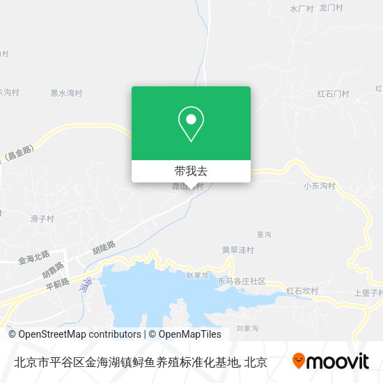 北京市平谷区金海湖镇鲟鱼养殖标准化基地地图