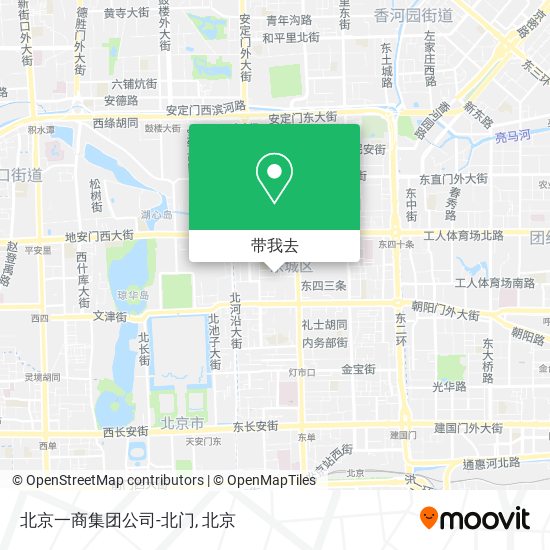 北京一商集团公司-北门地图