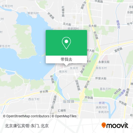 北京康弘宾馆-东门地图
