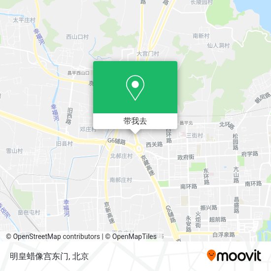明皇蜡像宫东门地图