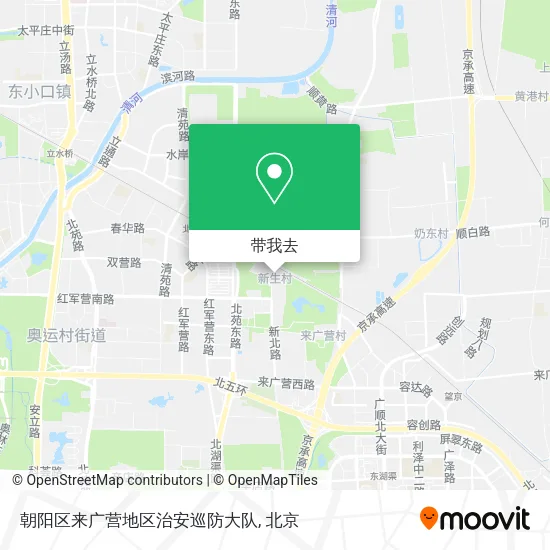 朝阳区来广营地区治安巡防大队地图