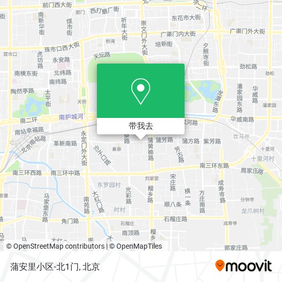 蒲安里小区-北1门地图