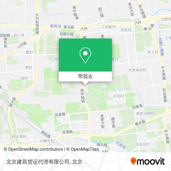 北京建昌货运代理有限公司地图