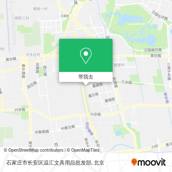 石家庄市长安区温汇文具用品批发部地图