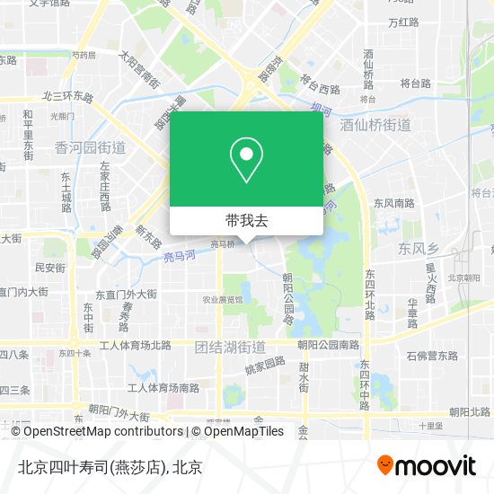 北京四叶寿司(燕莎店)地图