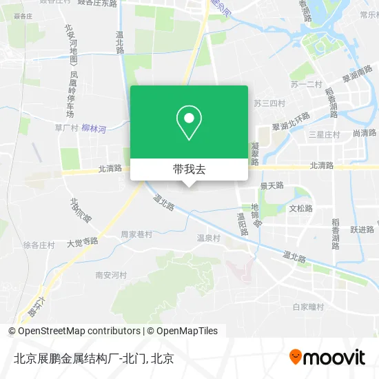 北京展鹏金属结构厂-北门地图