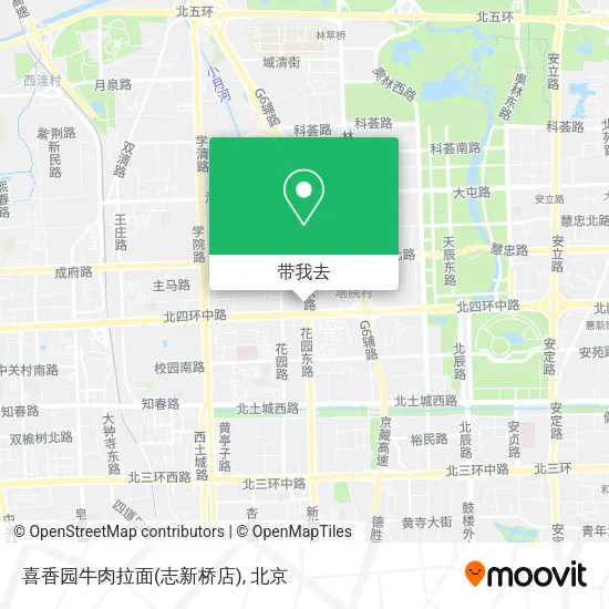 喜香园牛肉拉面(志新桥店)地图