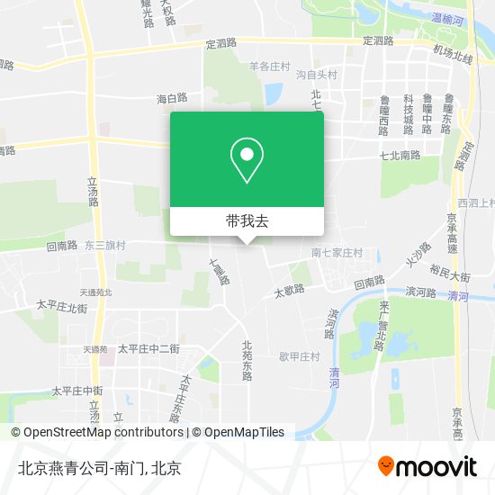 北京燕青公司-南门地图