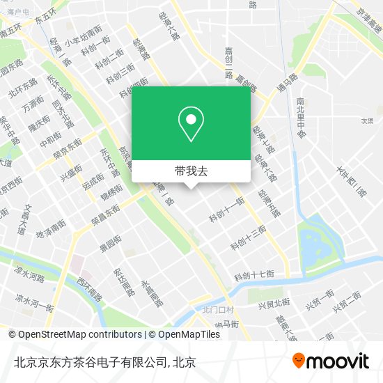 北京京东方茶谷电子有限公司地图