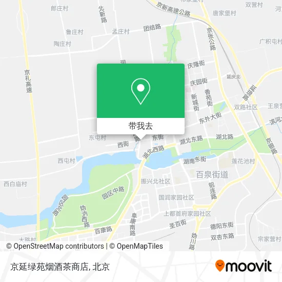 京延绿苑烟酒茶商店地图