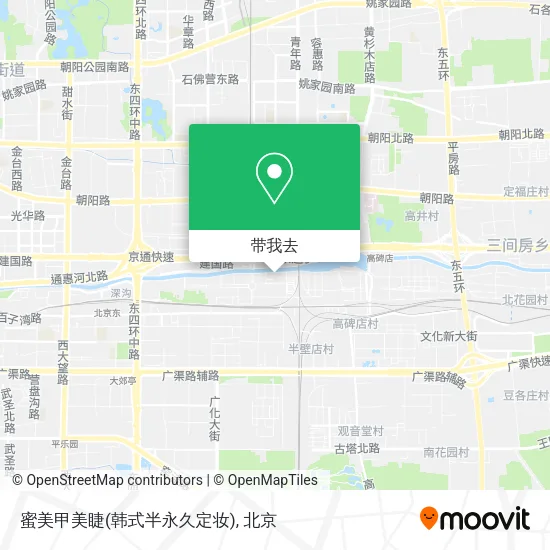 蜜美甲美睫(韩式半永久定妆)地图