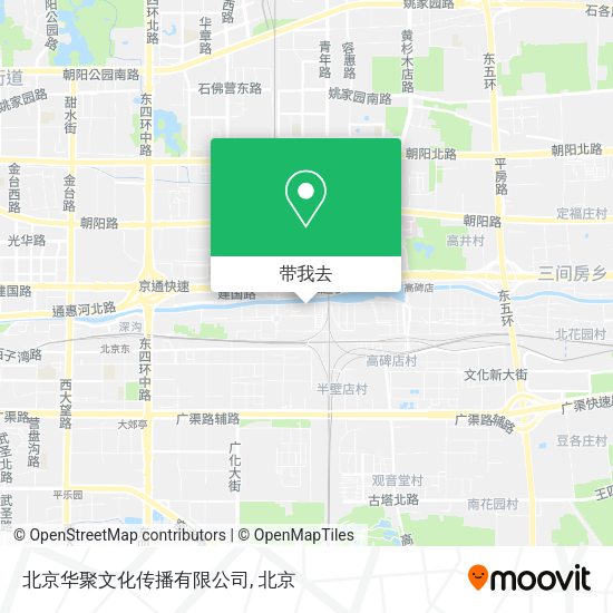 北京华聚文化传播有限公司地图