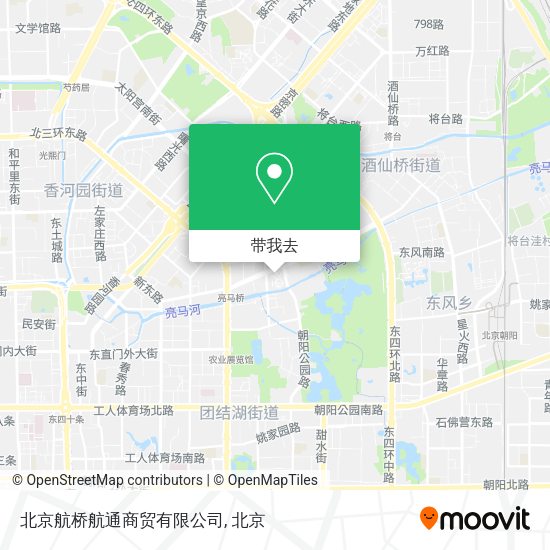 北京航桥航通商贸有限公司地图