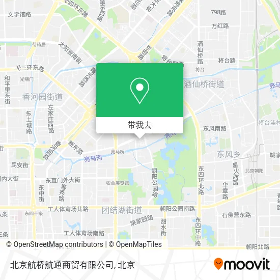 北京航桥航通商贸有限公司地图
