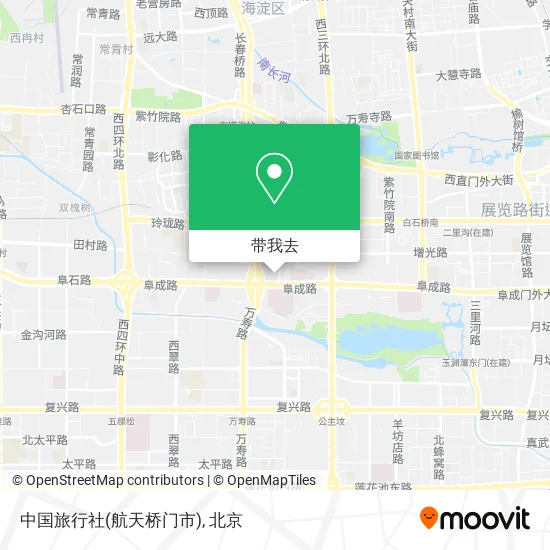 中国旅行社(航天桥门市)地图