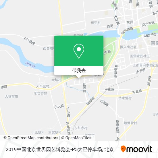 2019中国北京世界园艺博览会-P5大巴停车场地图