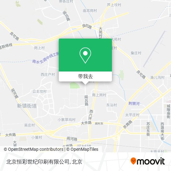 北京恒彩世纪印刷有限公司地图