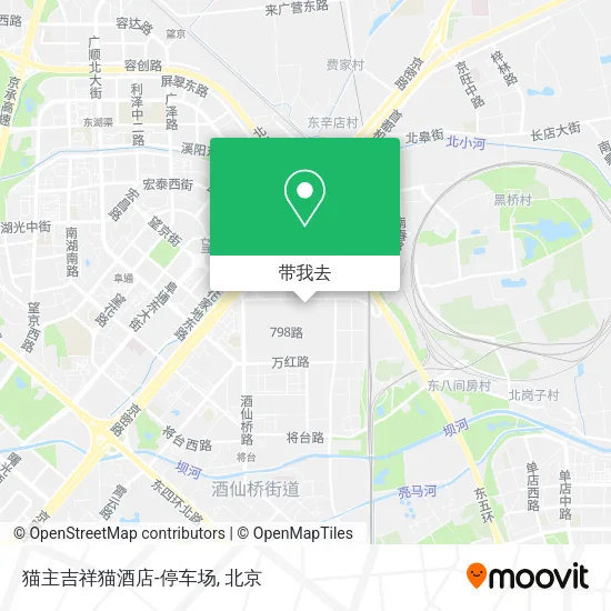 猫主吉祥猫酒店-停车场地图