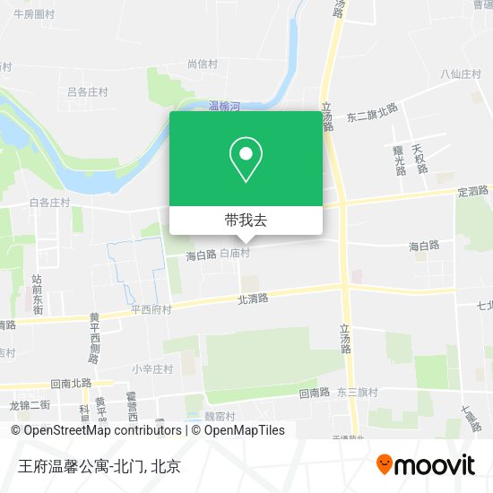 王府温馨公寓-北门地图