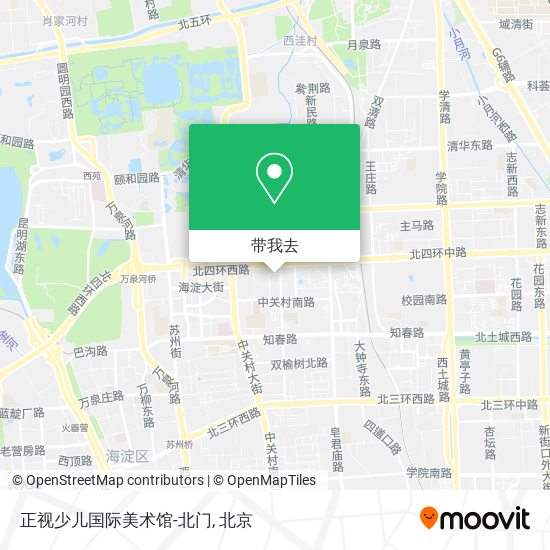 正视少儿国际美术馆-北门地图
