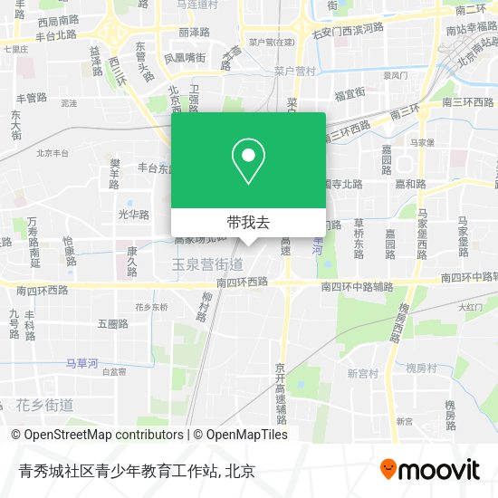 青秀城社区青少年教育工作站地图