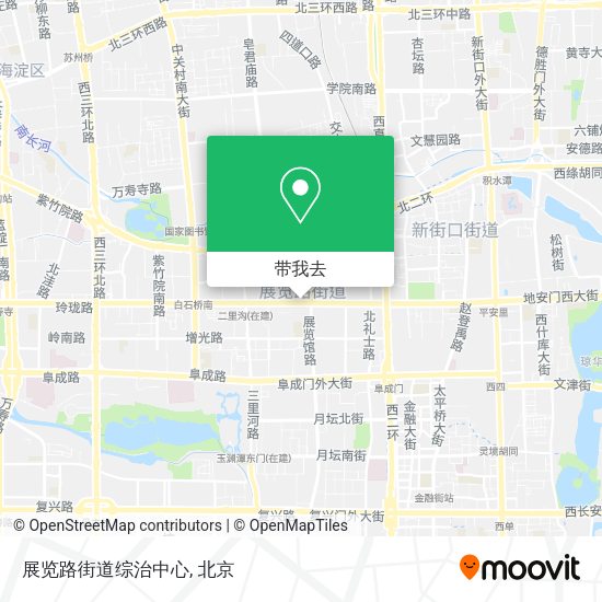 展览路街道综治中心地图