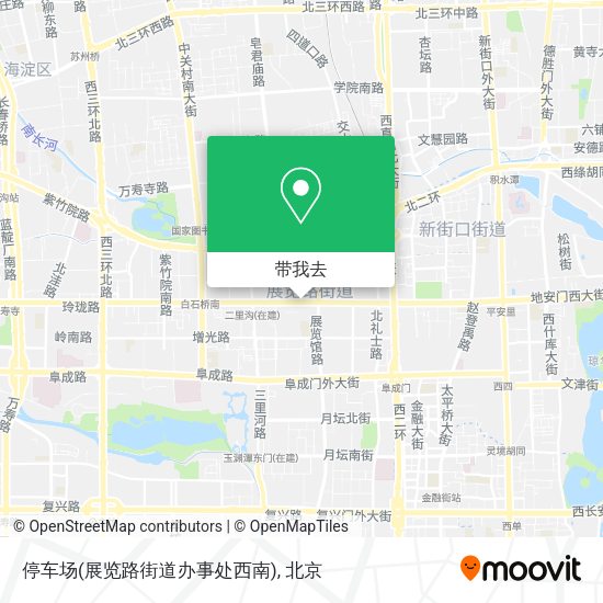停车场(展览路街道办事处西南)地图