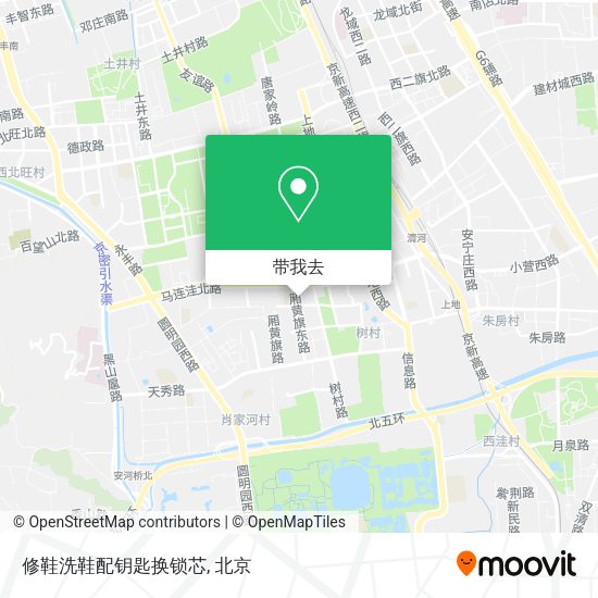 修鞋洗鞋配钥匙换锁芯地图