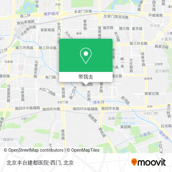北京丰台建都医院-西门地图