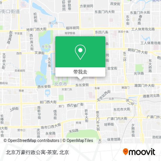 北京万豪行政公寓-茶室地图