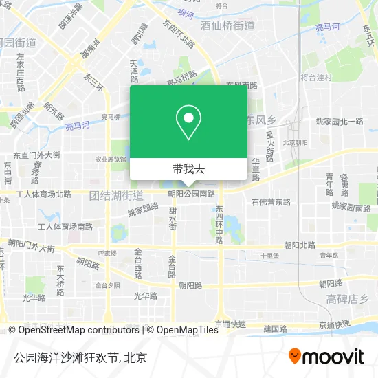 公园海洋沙滩狂欢节地图