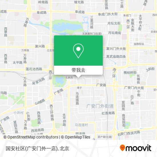 国安社区(广安门外一店)地图