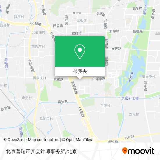 北京普瑞正实会计师事务所地图