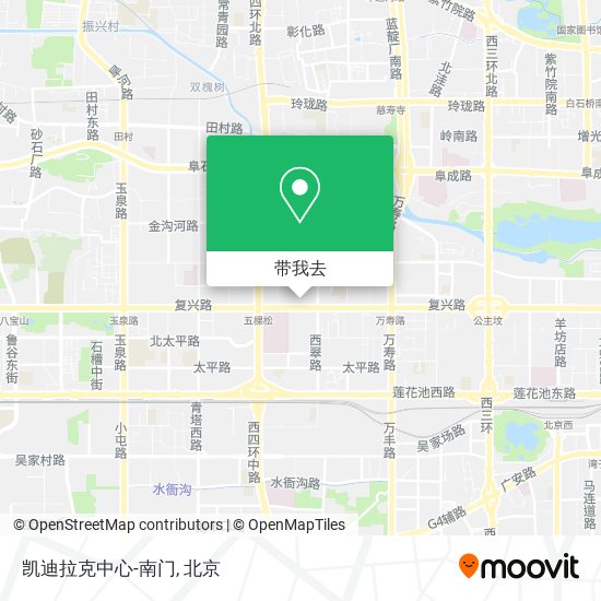 凯迪拉克中心-南门地图