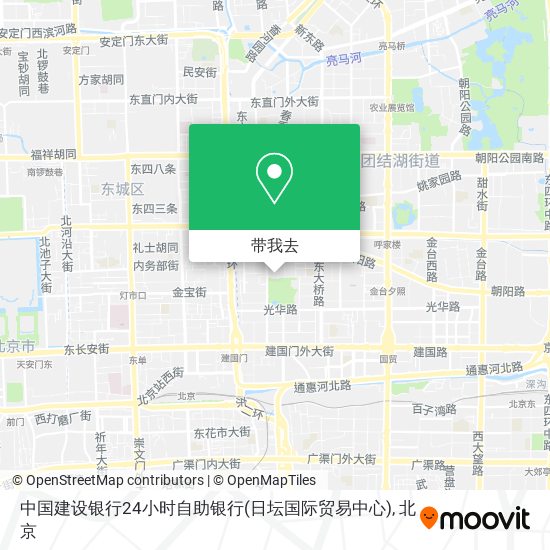 中国建设银行24小时自助银行(日坛国际贸易中心)地图