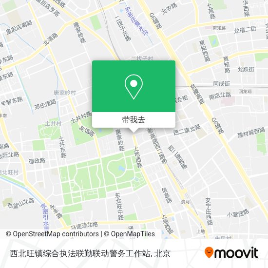 西北旺镇综合执法联勤联动警务工作站地图