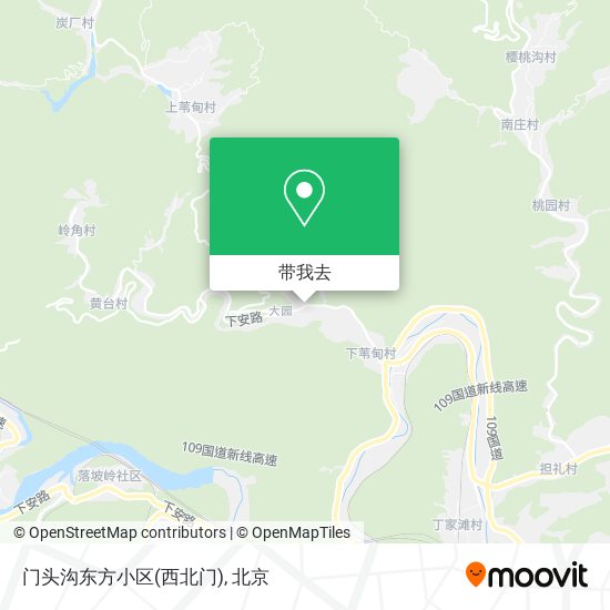 门头沟东方小区(西北门)地图