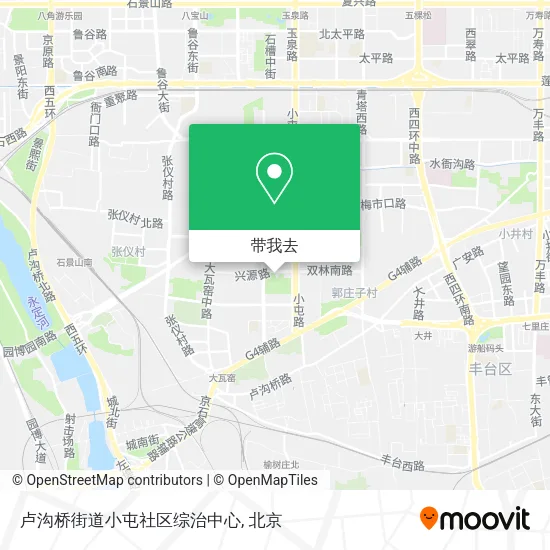 卢沟桥街道小屯社区综治中心地图