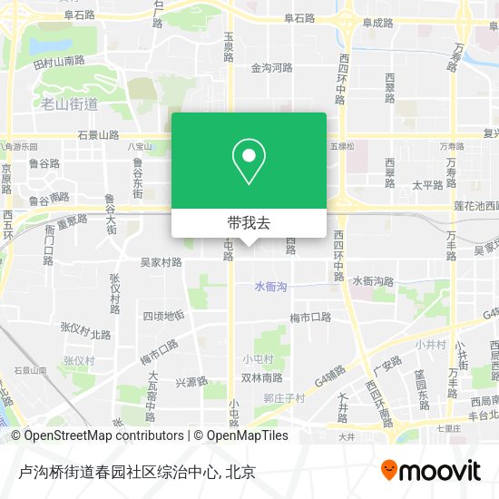 卢沟桥街道春园社区综治中心地图