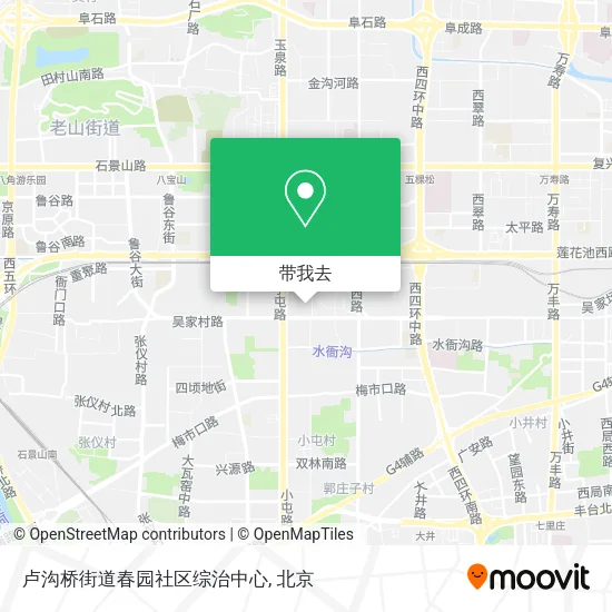 卢沟桥街道春园社区综治中心地图