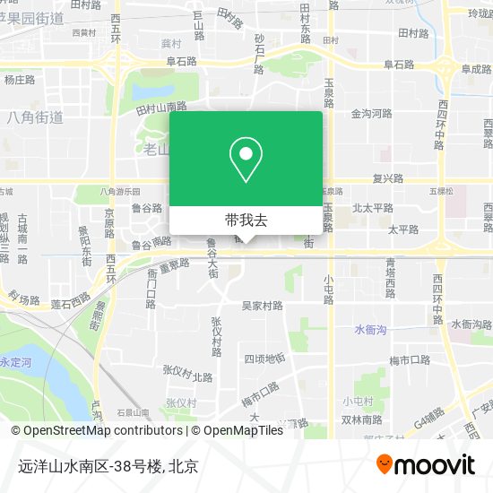 远洋山水南区-38号楼地图
