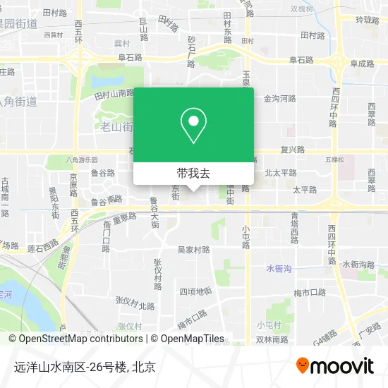 远洋山水南区-26号楼地图