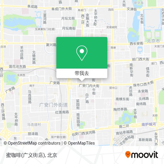 蜜咖啡(广义街店)地图