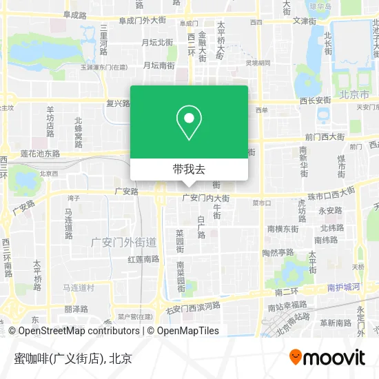 蜜咖啡(广义街店)地图