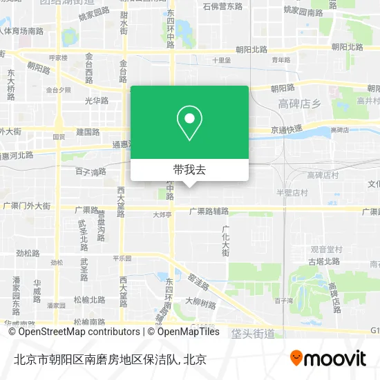 北京市朝阳区南磨房地区保洁队地图