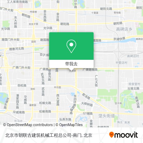 北京市朝联古建筑机械工程总公司-南门地图