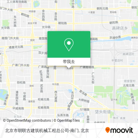 北京市朝联古建筑机械工程总公司-南门地图