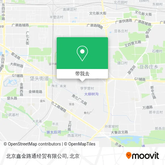 北京鑫金路通经贸有限公司地图